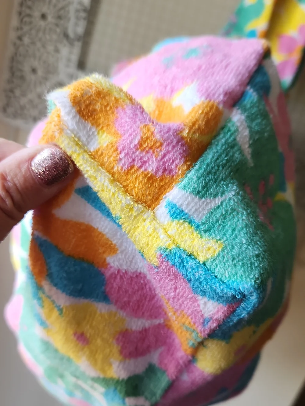 Show Me Your MUMU Floral Bag Tote Terrycloth Resortwear